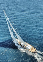 Kokomo sailing through the water