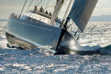 Kokomo sailing through the water